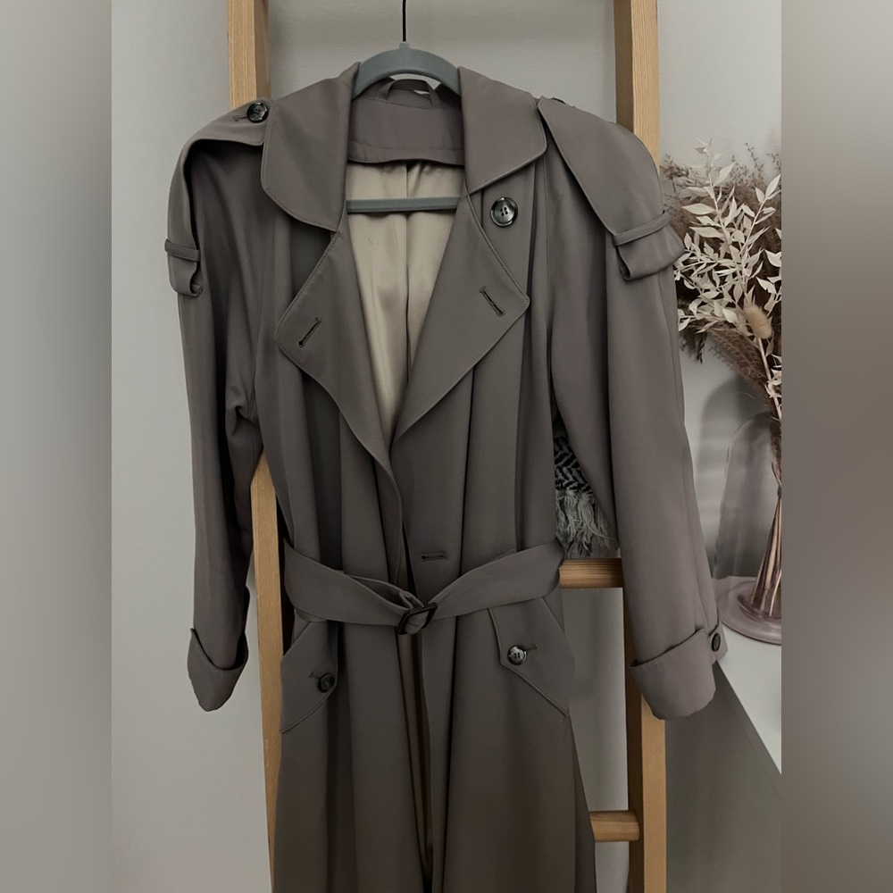 Jones New York Womens Long Trench Coat